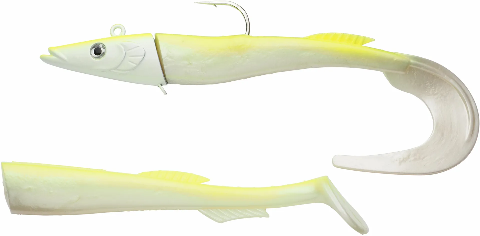 Berkley PowerBait Power Sandeel 21cm 160g White Chartreuse