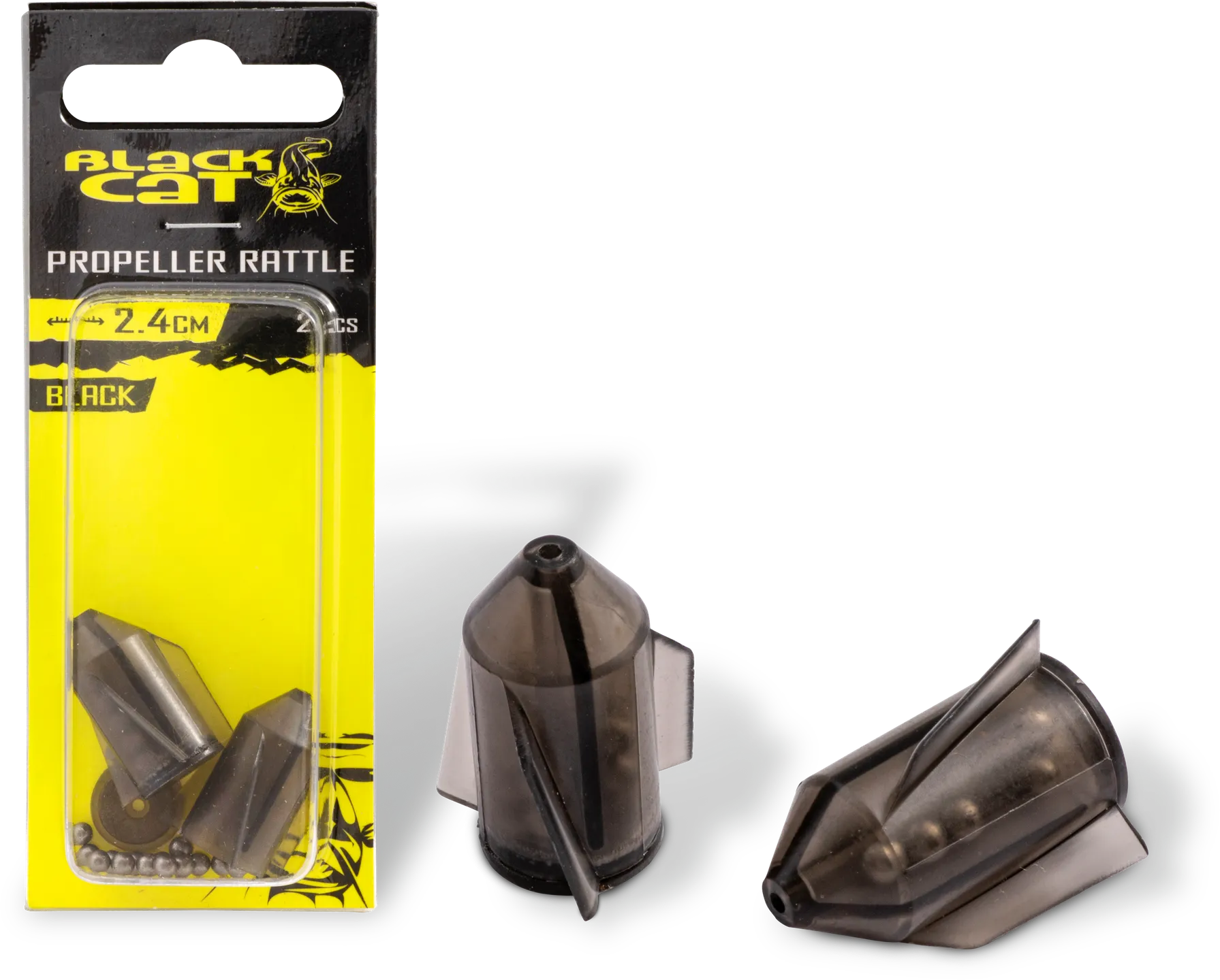 Black Cat Propeller Rattles 2.4cm