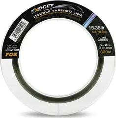 Fox Exocet Pro Double Tapered Line 0.33–0.50mm 300m 15–35kg Low Vis Green