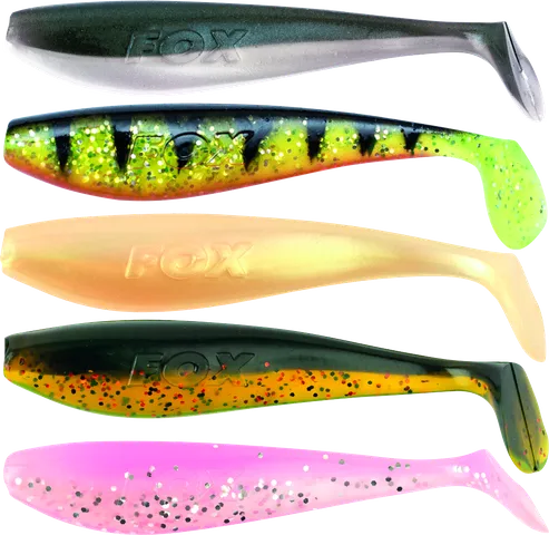 Fox Rage Ultra UV Mixed Colour Lure Packs 5 7.5cm Zander Pro Shad