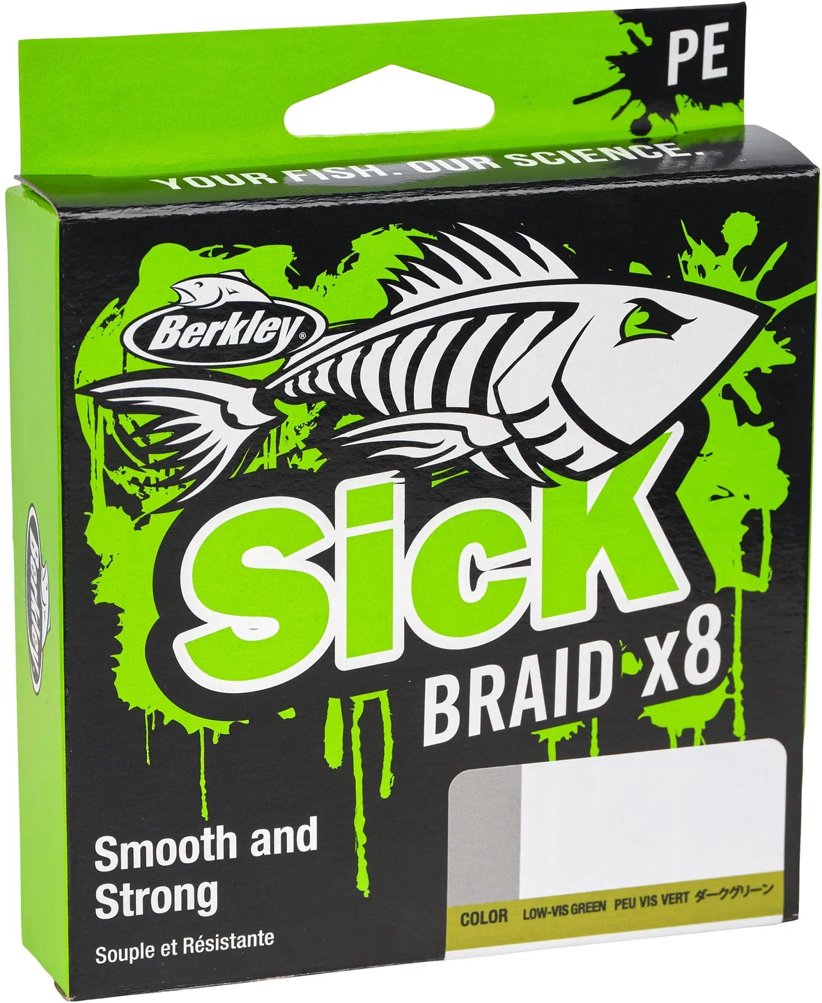 Berkley Sick Braid 0.39mm 46.3kg 150m Flame Green