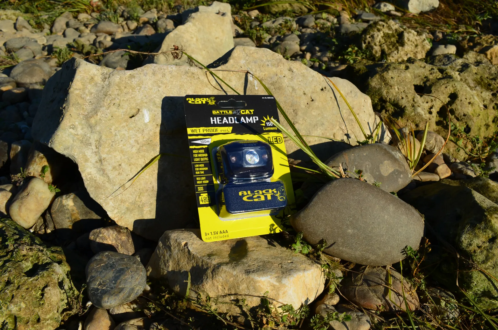 Black Cat Battle Cat Stirnlampe 150lm IPX6 Battery