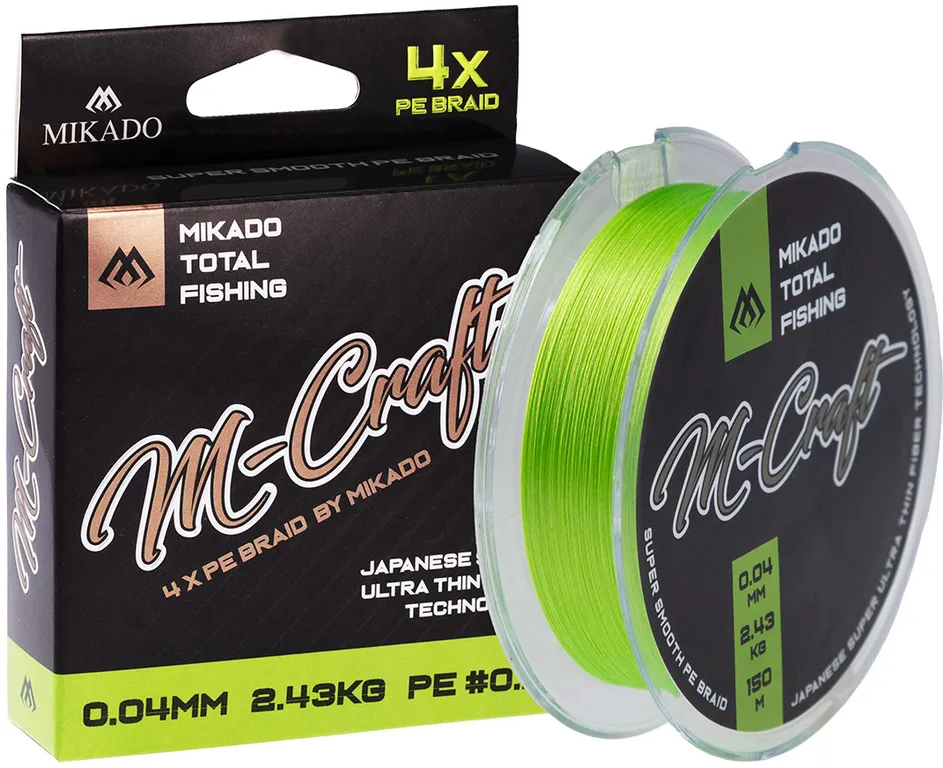 Mikado M-Craft Braid - 0.06mm, 3.83kg, 150m, Fluo