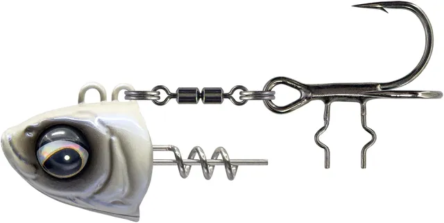 Savage Gear Monster Vertical Heads 80g 1/0 Pearl White