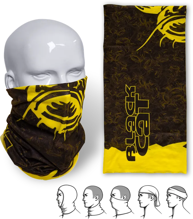 Black Cat Scraft Scarf Bandana 100% Polypropylene All-Season Multi-functional