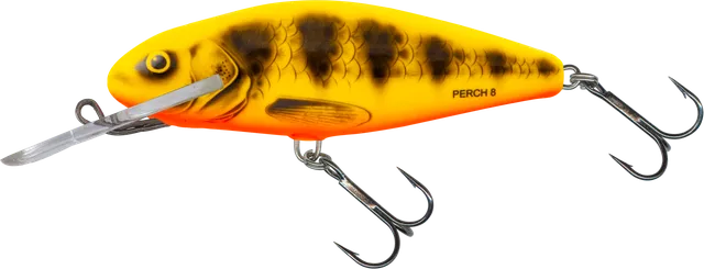 Salmo Perch Deep Runner 8cm 14g 1.5–4.6m Yellow Red Tiger