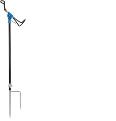 Zebco Adjustable Rod Holder - Trout Rod Rest 85cm Steel Ground Spike Ground Mounted