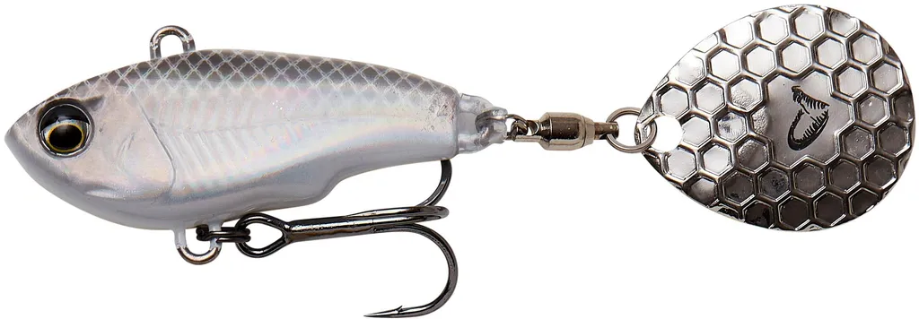 Savage Gear Fat Tail Spin 6.5cm 16g White/Silver