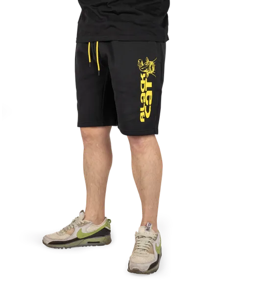 Black Cat Jogger Shorts S