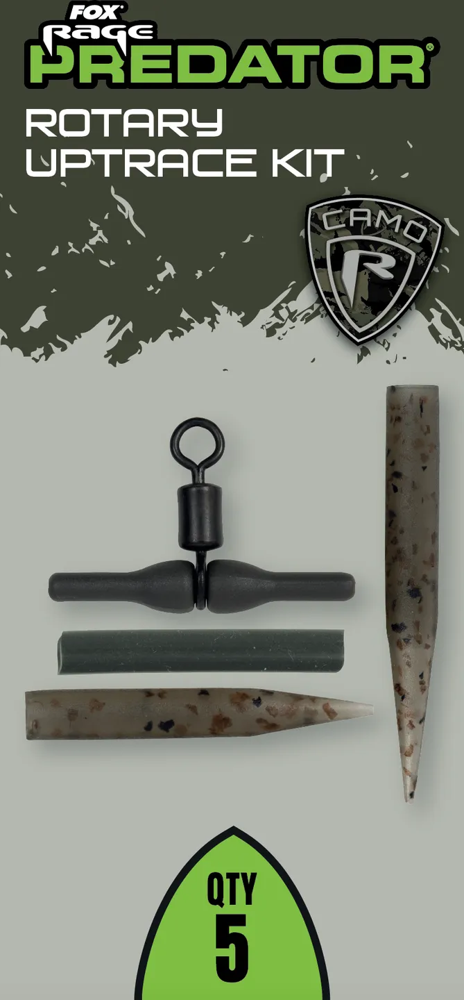 Fox Rage Predator Camo Rotary Uptrace Kit 5 Paternoster