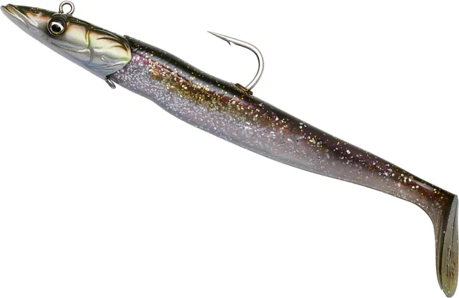 Savage Gear Sandeel V2 Big Game Weicher Köder 23.5cm 175g Blue Pearl Silver