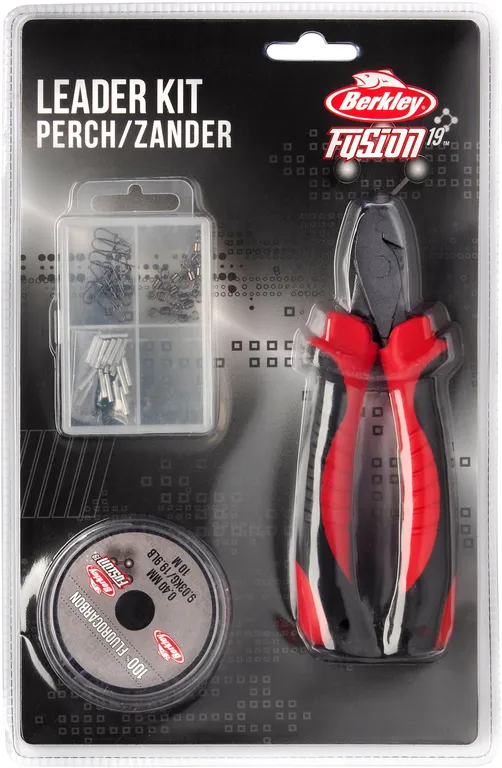 Berkley Fusion19 Zander/Perch Leader Kit 42pcs 300g Fluorocarbon Light Fluorocarbon Steel