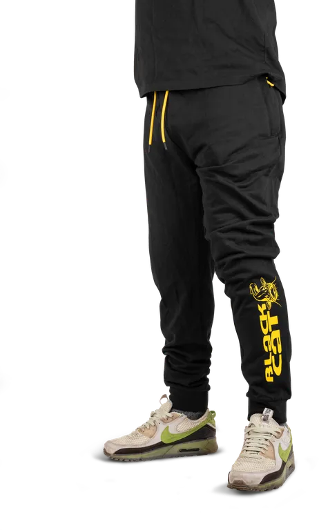 Black Cat Joggers Pants Xlarge Black