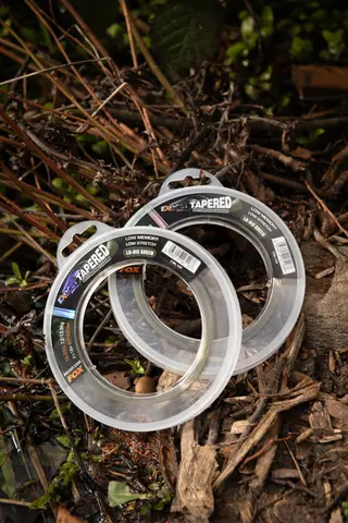 Fox Exocet Pro Tapered Leaders 0.33–0.50mm 5.44–13.61kg 12m Low Vis Green