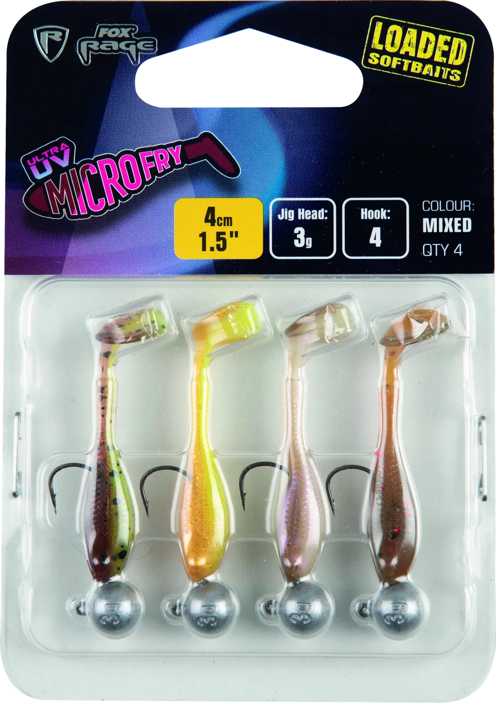 Fox Rage Ultra UV Micro Fry Loaded Lure Pack 3g