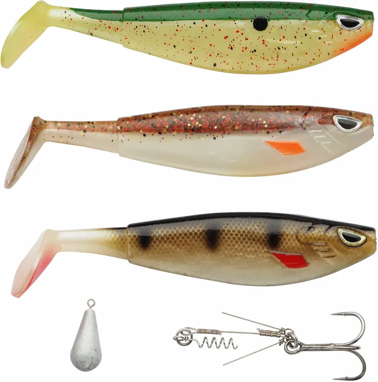 Berkley Sick Pike Pack Köder-Set 5pc 14cm Swimbait Freshwater
