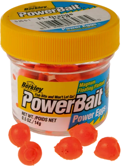 Berkley PowerBait Power Eggs Floating Magnum 14g 32pc Fluorescent Orange