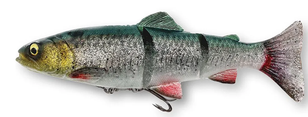 Savage Gear 4D Line Thru Trout - 25cm, 180g, Green Silver, 1pc