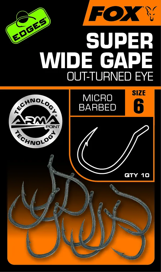 Fox Edges Armapoint Super Wide Gape Outturned Eye 4 XC81 Beaked