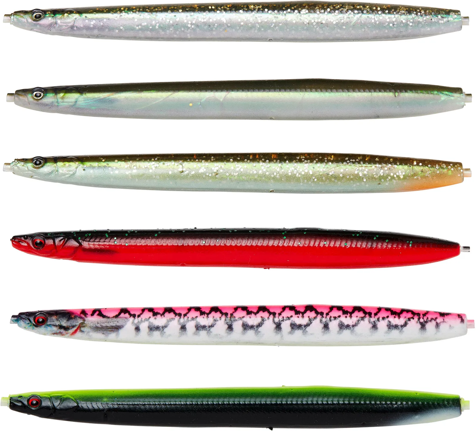 Savage Gear 3D Soft Line Thru Sandeel 12.5cm 20g Red N Black Sinking