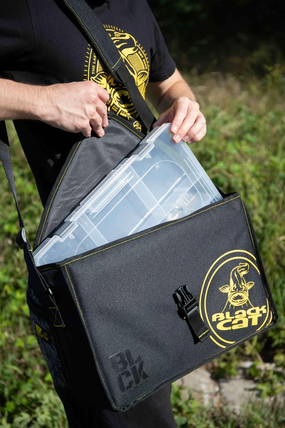 Black Cat BLCK Lure Carrier 38x26x13cm 2 Compartments Polyester