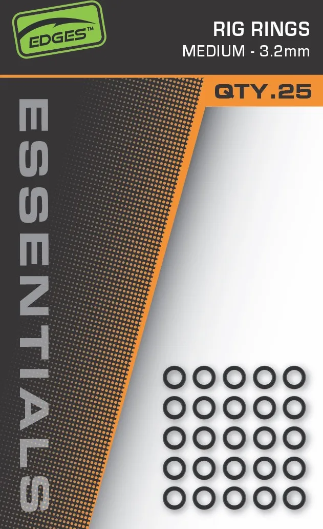 Fox Edges Rig Rings 3.2mm 25pcs Medium