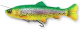 Savage Gear 4D Line Thru Pulse Tail Trout Softbaits 20cm 102g Slow Sinking Firetrout