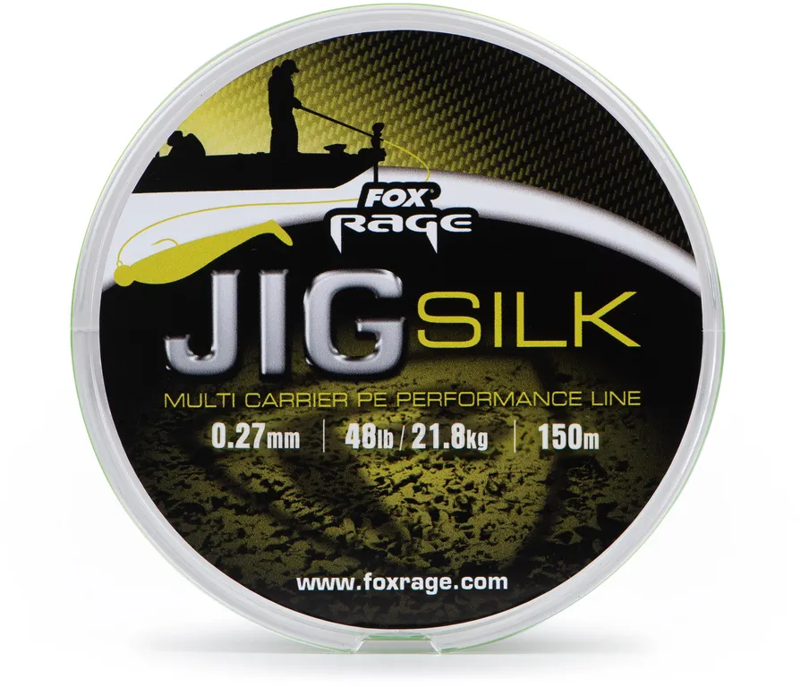 Fox Rage Jig Silk Braided Line 0.27mm 21.8kg 120m Fluro Green
