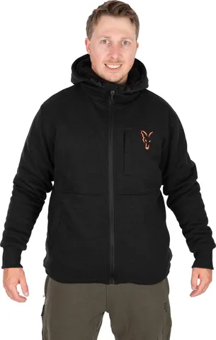 Fox Collection Sherpa Jacket L Black/Orange