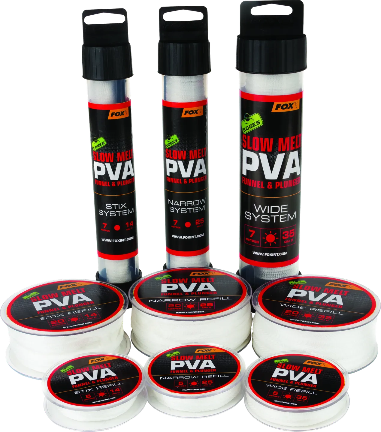 Fox EDGES PVA Mesh Refills 35mm 5m Slow Melt Wide