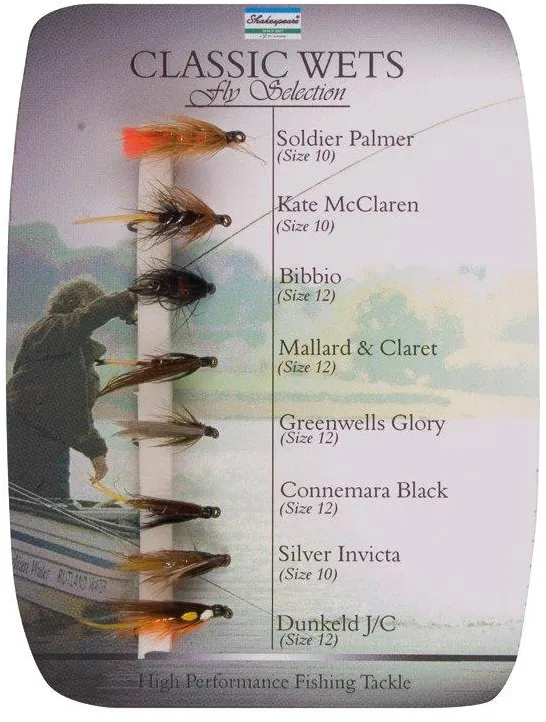 Shakespeare Sigma Fly Classic Wets Selection 2 Flies Freshwater