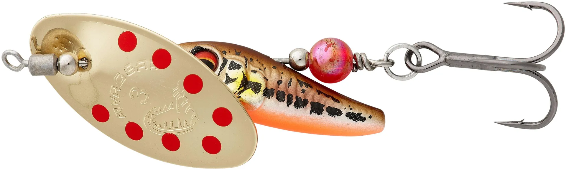 Savage Gear Sticklebait Spinner 7.3g Minnow Gold Red