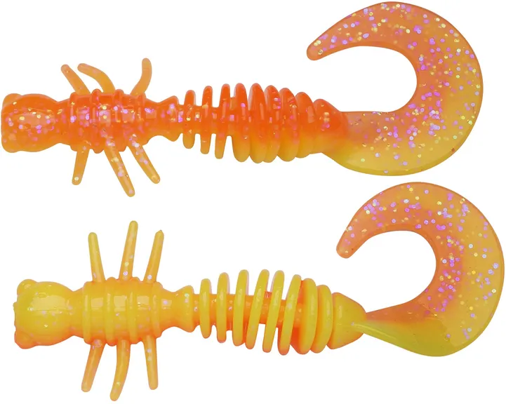 Berkley PowerBait Power Curly 5.5cm Fluorescent Orange/Sunshine Yellow