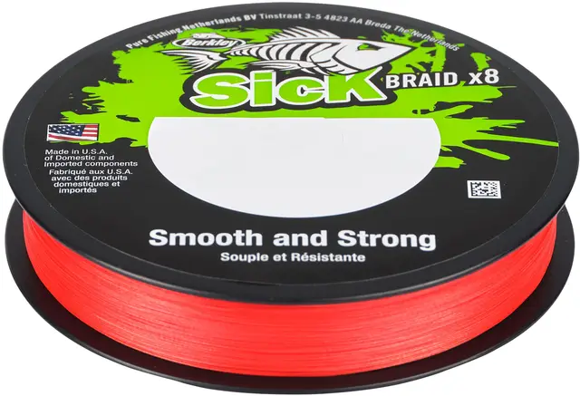 Berkley Sick Braid 0.29mm 26.4kg 150m Red