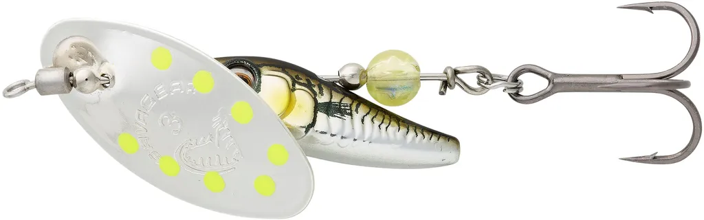 Savage Gear Sticklebait Spinner 7.3g Green Silver Ayu