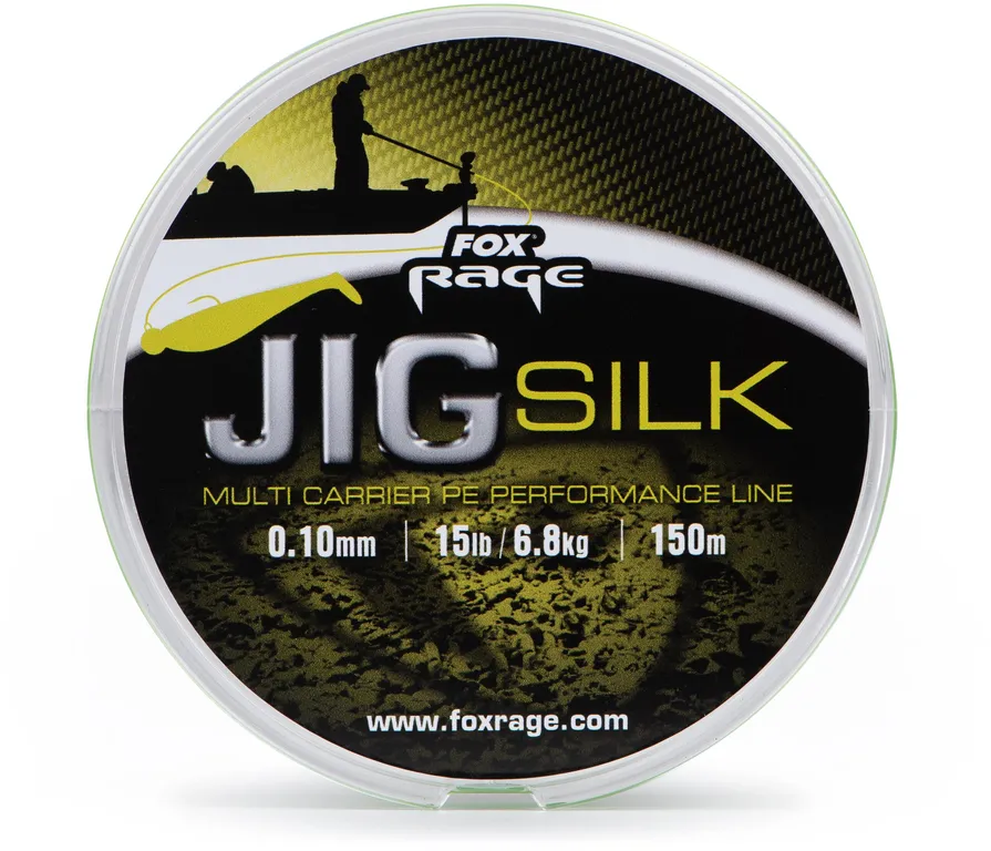Fox Rage Jig Silk Braided Line 0.1mm 6.8kg 120m Fluro Green