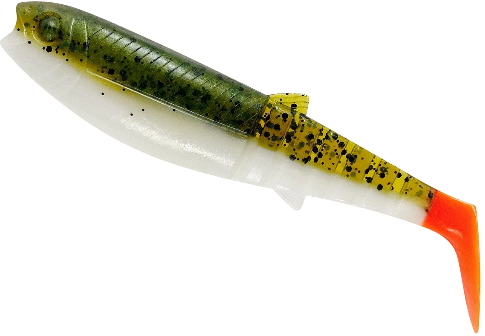 Savage Gear Cannibal Shad 20cm 80g Olive Hot Orange