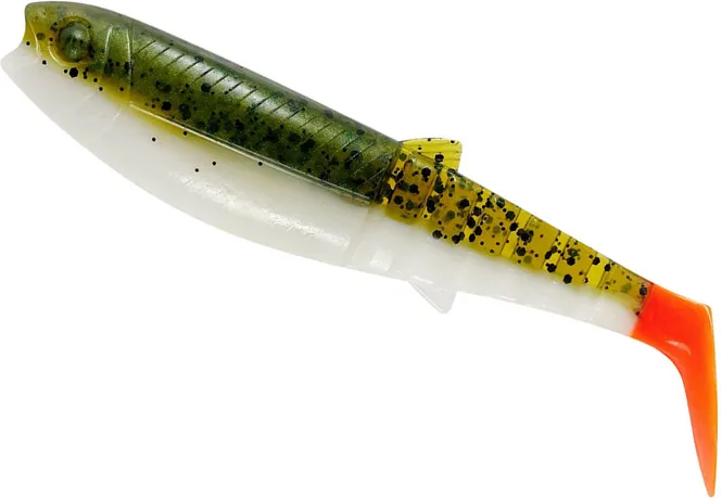 Savage Gear Cannibal Shad 17.5cm 52g Olive Hot Orange