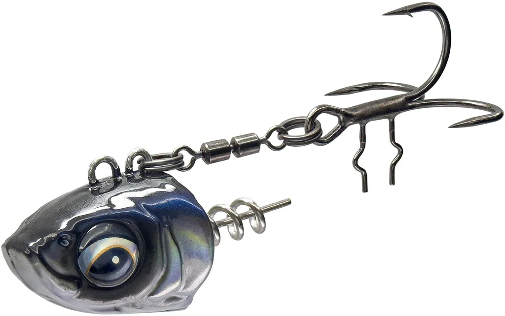 Savage Gear Monster Vertical Heads 60g 1/0 White Fish