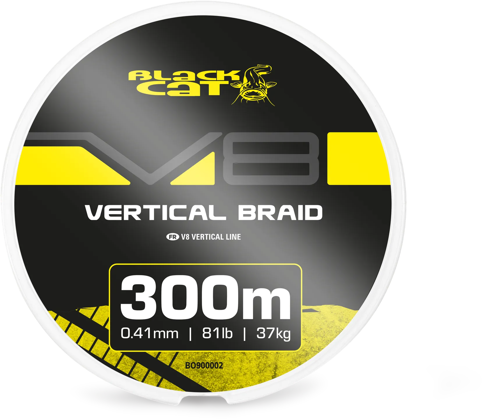 Black Cat V8-Line 0.41mm 37kg 300m Green/Yellow
