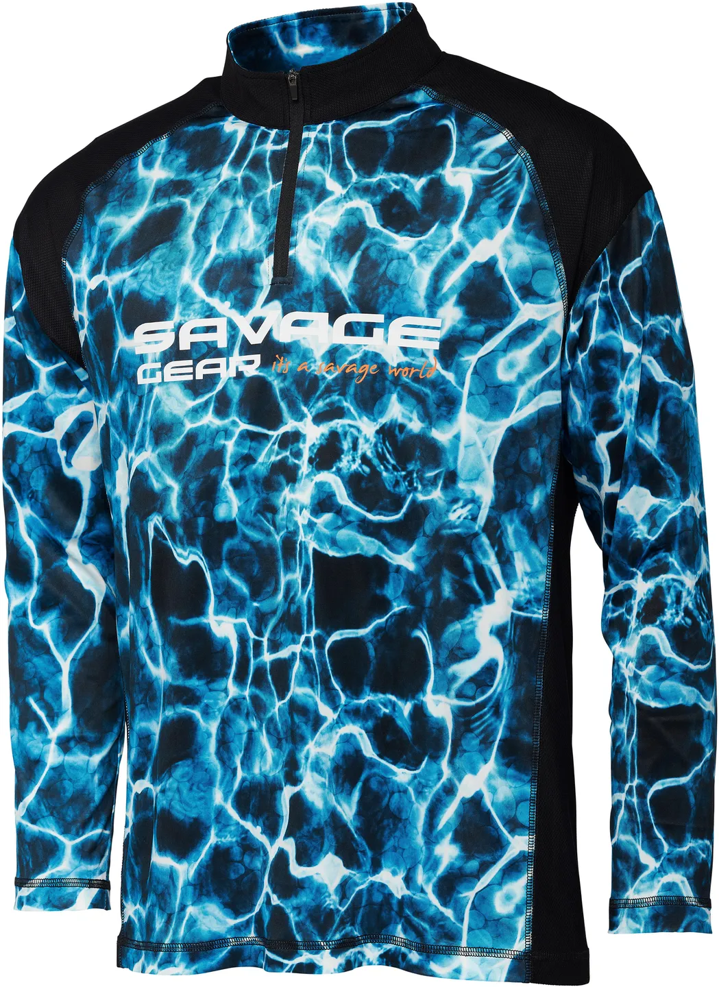 Savage Gear Marine UV Long Sleeve T-Shirt Clothes S Sea Blue