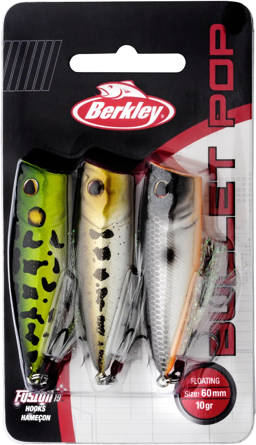 Berkley Bullet Pop Lure Kit 6g 6cm 3pcs Assorted