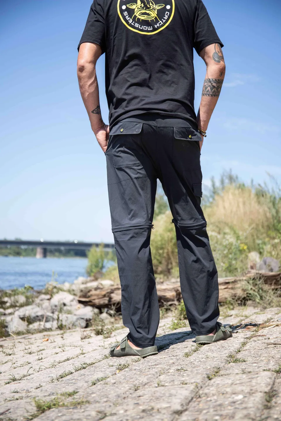 Black Cat Zip-Off Trousers XXL Black