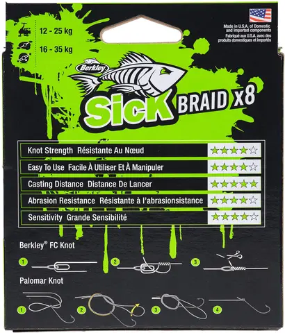 Berkley Sick Braid 150m 18kg 0.19mm 8 Moss Green