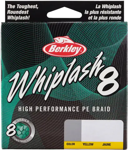 Berkley Whiplash 8 Geflochtene Schnur 150m 0.06mm 10.7kg Yellow