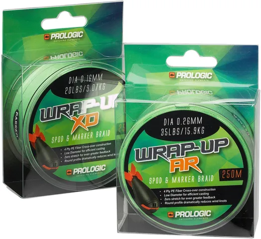 Prologic Wrap-Up XD Spod and Marker Braid 0.16mm 9.07kg 250m Hi-Vis Green