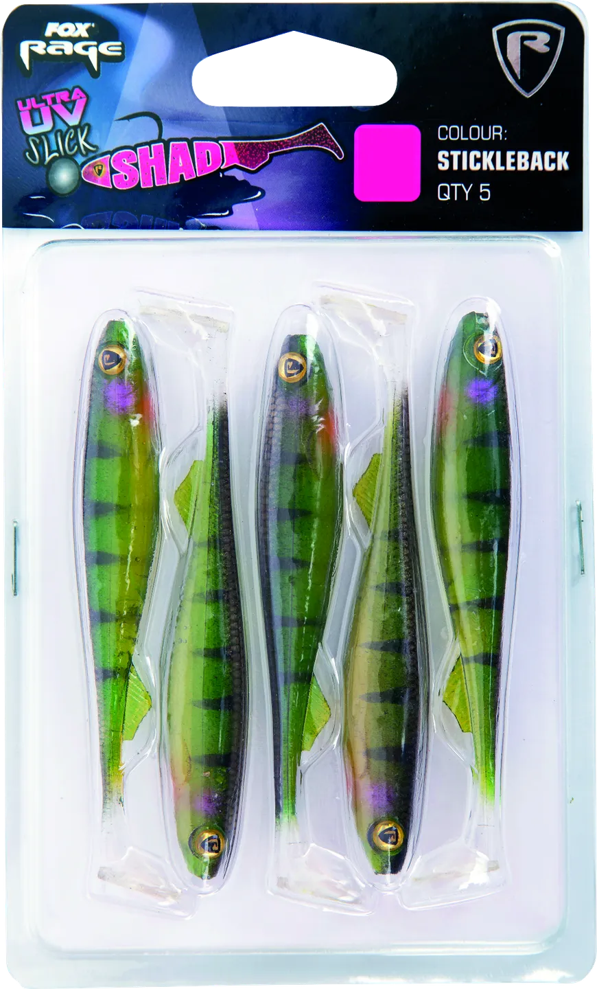 Fox Rage Ultra UV Slick Shad 13cm Stickleback