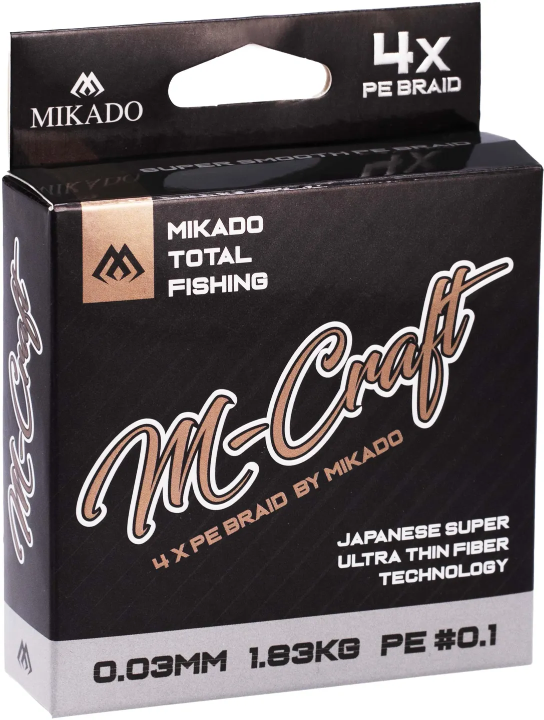 Mikado M-Craft Braid - 0.08mm, 4.51kg, 150m, Steel Gray