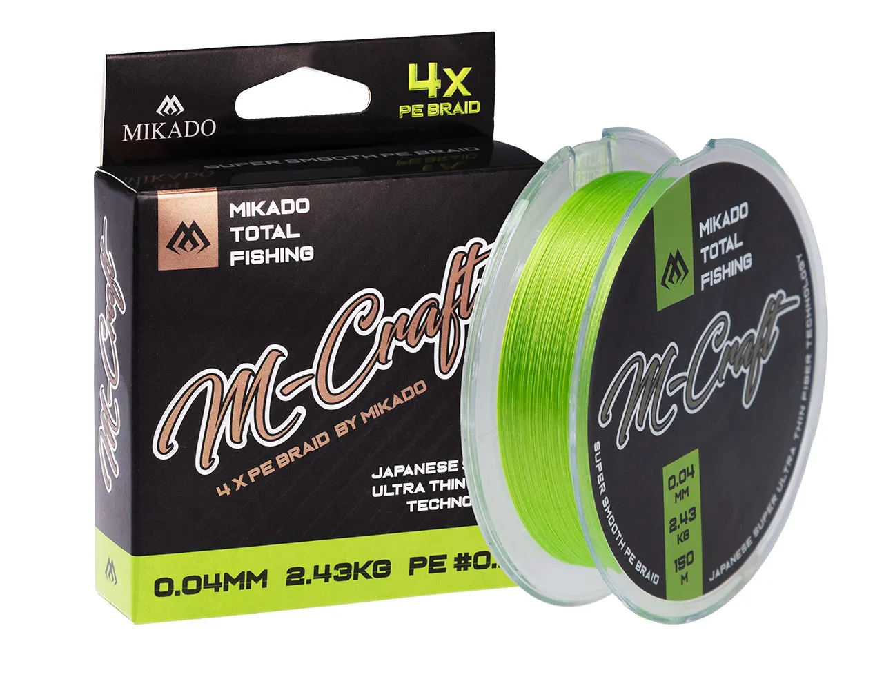 Mikado M-Craft Braid - 0.06mm, 3.83kg, 150m, Fluo