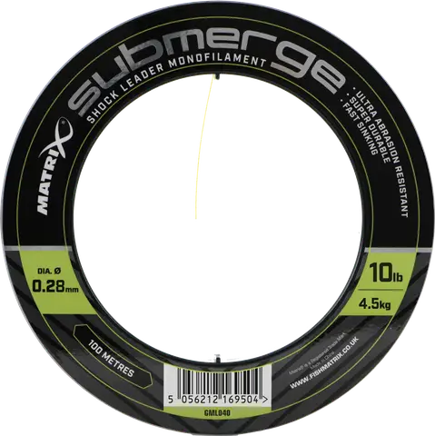 Matrix Submerge Shock Leader 0.3mm 5.4kg 100m Monofilament